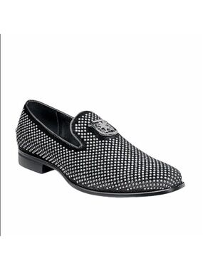 Stacy Adams Silver Stud Swagger Loafers Size 9
